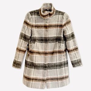 Ann Taylor LOFT Wool Blend Funnel Neck Coat